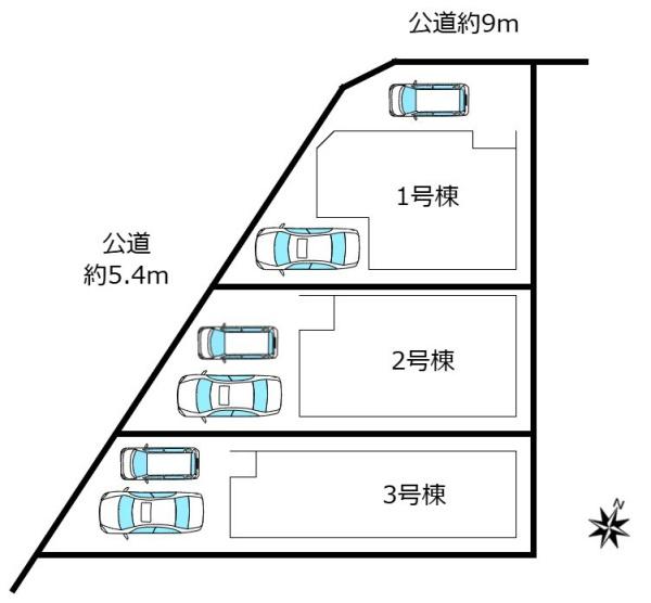 新築戸建　瑞穂区軍水町2丁目　全3棟　3号棟