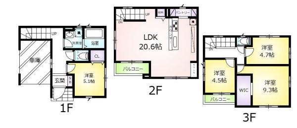 LIGARE千種区吹上1期新築戸建3号棟