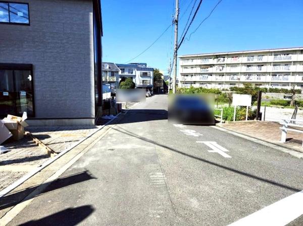 名古屋市千種区自由ケ丘1丁目の新築一戸建(前面道路含む現地写真)