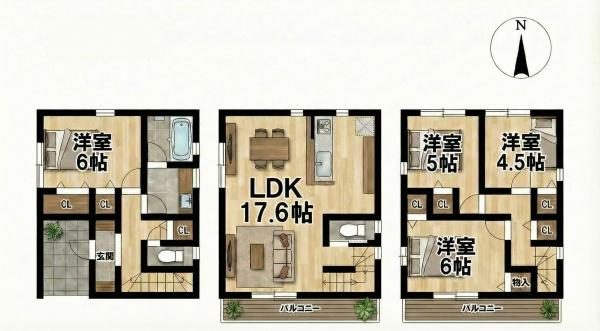 名古屋市瑞穂区鍵田町１丁目の新築一戸建