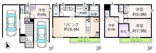 名古屋市昭和区折戸町３丁目の新築一戸建