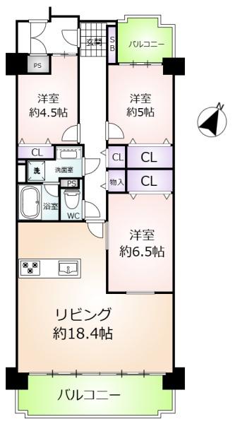 茶屋ヶ坂公園ハイツA棟