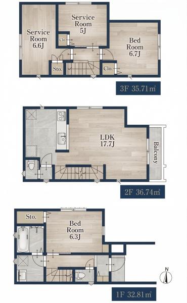名古屋市瑞穂区田光町３丁目の新築一戸建