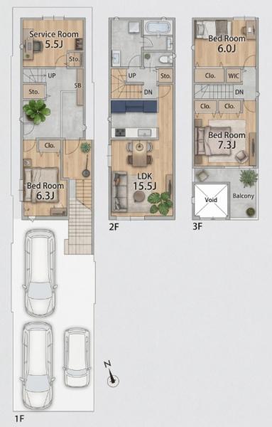 名古屋市昭和区元宮町２丁目の新築一戸建