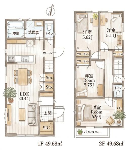 千種区霞ヶ丘一丁目　新築戸建　2号棟