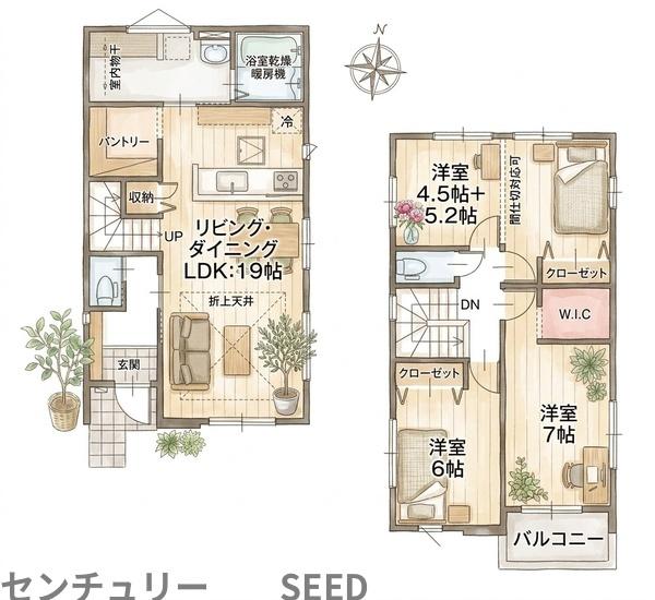 千種区下方町　新築戸建　1号棟