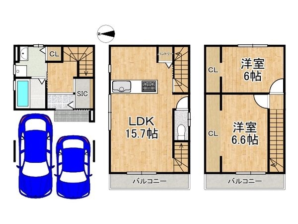 京都市伏見区羽束師鴨川町の新築一戸建