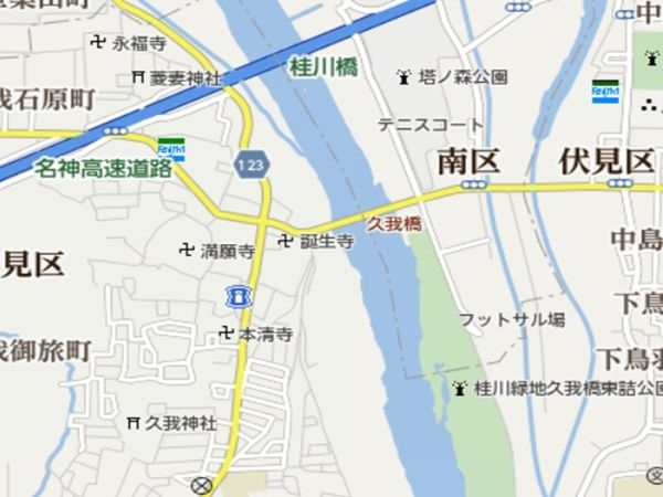 京都市伏見区久我本町の中古一戸建て(現地案内図)