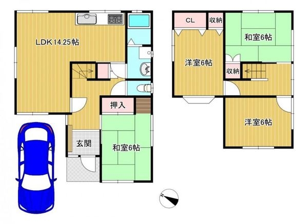 京田辺市大住責谷の中古一戸建