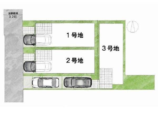 京都市上京区西千本町　新築一戸建て　1号地