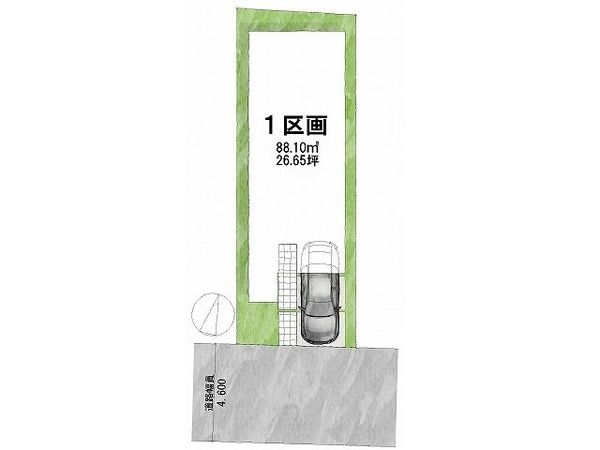 京都市伏見区大津町　建築条件付き土地　全1区画