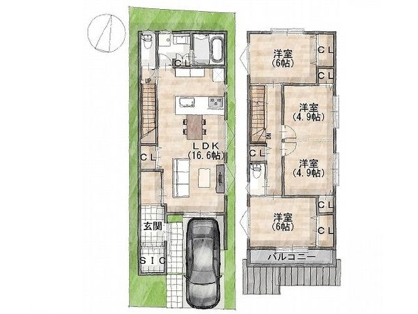 京都市伏見区大津町　建築条件付き土地　全1区画