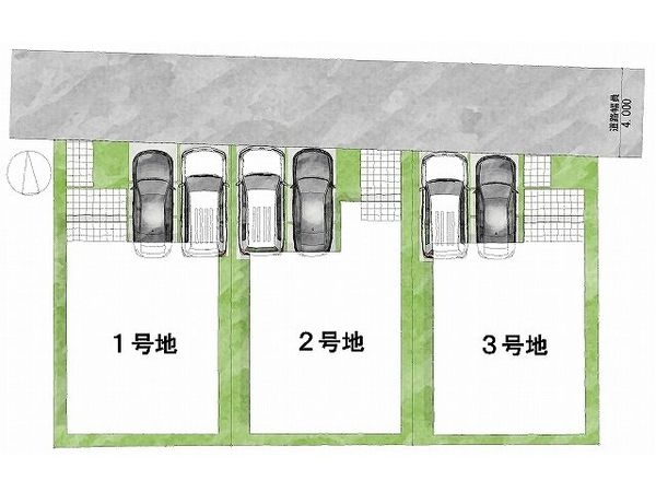 京田辺市草内五ノ坪　条件付き土地　3号地