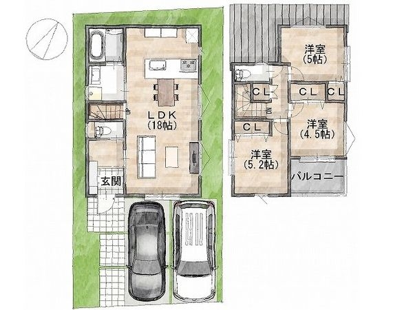 FrontierGardens 城陽市寺田深谷 新築一戸…