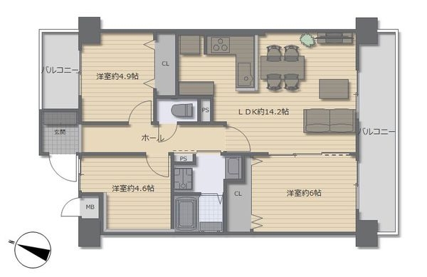 ライオンズマンション京都淀A棟　中古マンション