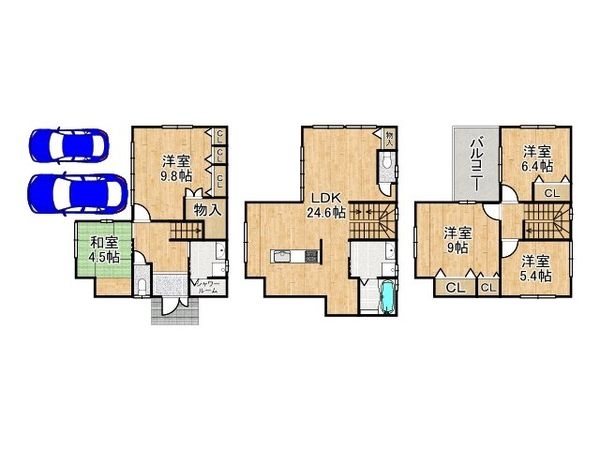 尼崎市東園田町２丁目　新築一戸建て　２２号地