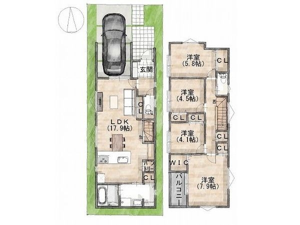 伊丹市松ケ丘３丁目　新築一戸建て　全１区画