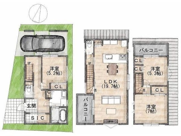 伊丹市鴻池1丁目　新築一戸建て　全1区画