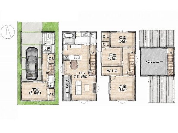 尼崎市大島2丁目　建築条件付き土地　全1区画