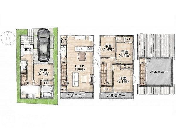 尼崎市浜２丁目　新築一戸建て　全１区画