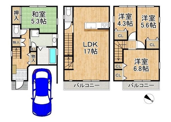 大阪市西淀川区姫里３丁目の中古一戸建て