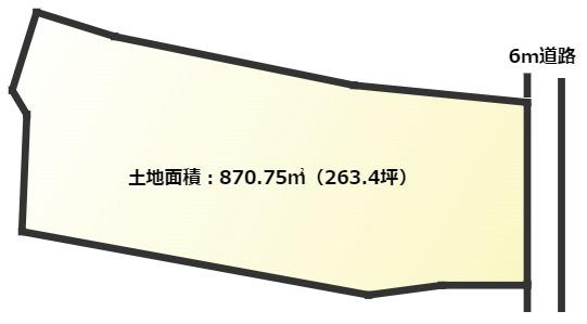 甲府市山宮　263坪の1宅地