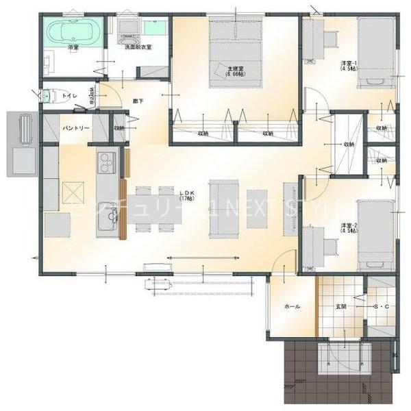 甲斐市中下条の新築一戸建