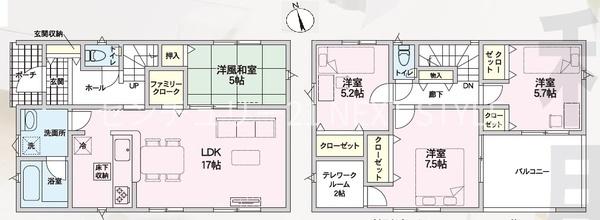 甲府市里吉２丁目の新築一戸建