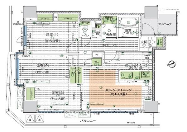 甲府市中央1丁目　中古マンション　デュオヒルズ甲府５階
