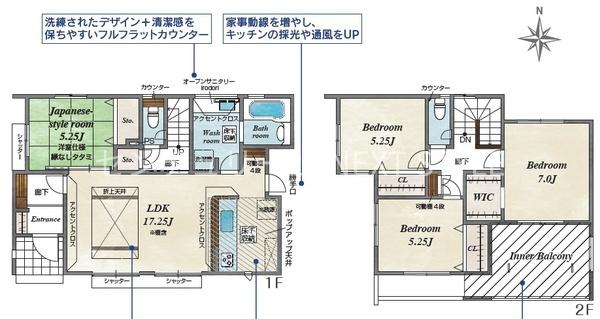 中央市井之口の新築一戸建