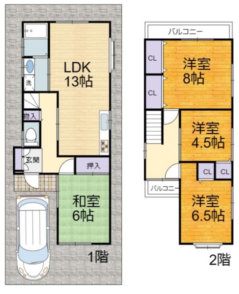 高槻市弥生が丘町の中古一戸建