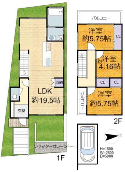 高槻市富田町４丁目の中古一戸建