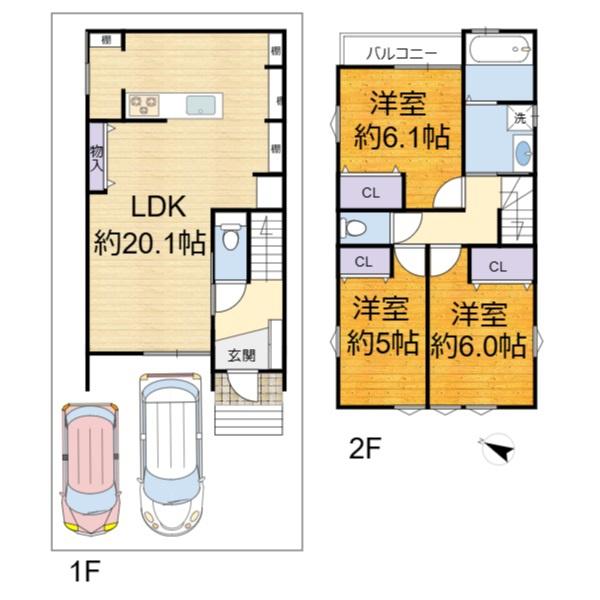 高槻市東上牧２丁目の新築一戸建