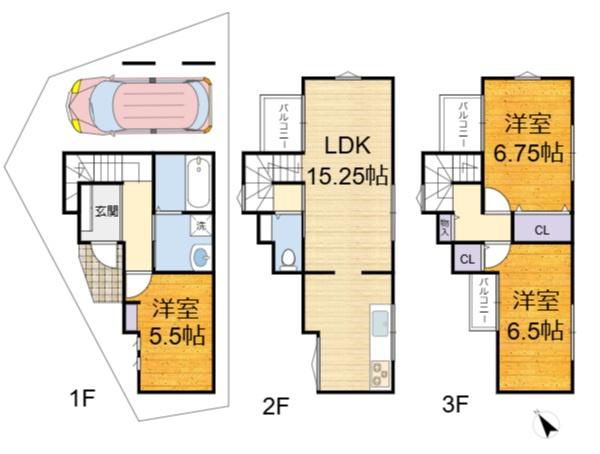 高槻市東天川３丁目の新築一戸建