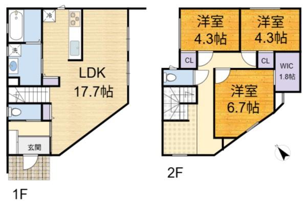 高槻市日吉台四番町の新築一戸建