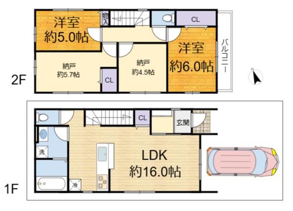 高槻市東上牧３丁目の新築一戸建