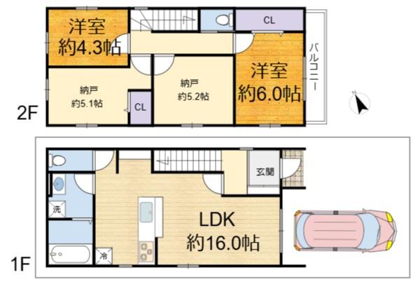 高槻市東上牧３丁目の新築一戸建