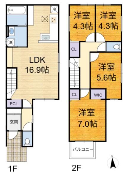 高槻市西冠１丁目の新築一戸建
