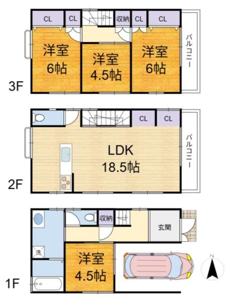 高槻市西町の中古一戸建