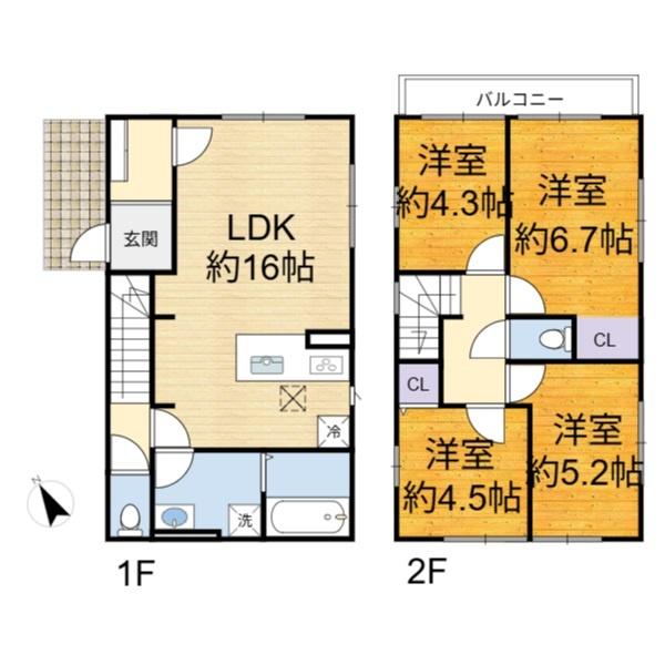 高槻市東上牧３丁目の新築一戸建