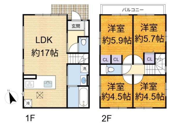 高槻市東上牧３丁目の新築一戸建