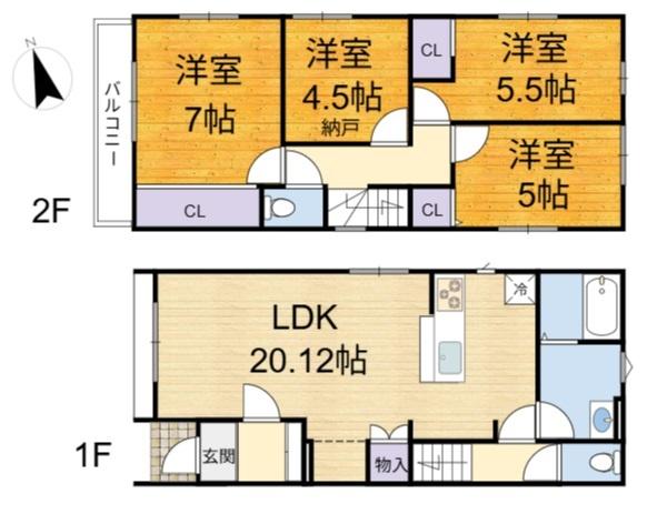 高槻市東上牧３丁目の新築一戸建
