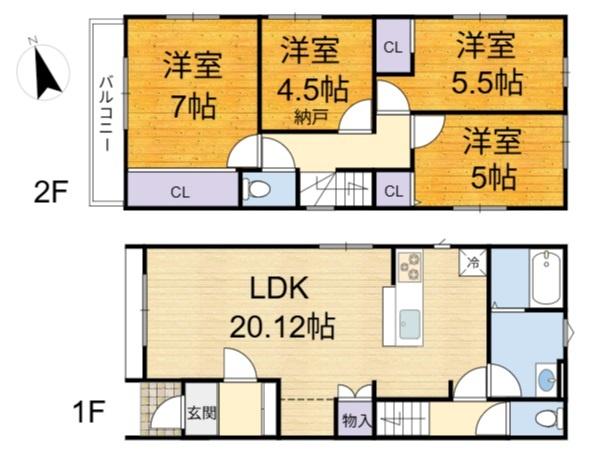 高槻市東上牧３丁目の新築一戸建