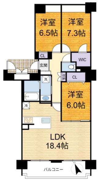阪急ヒルズコート高槻6番館(間取り)