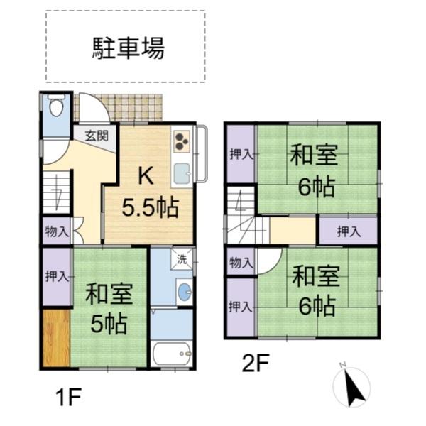 高槻市淀の原町の中古一戸建