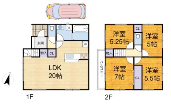高槻市下田部町２丁目の新築一戸建