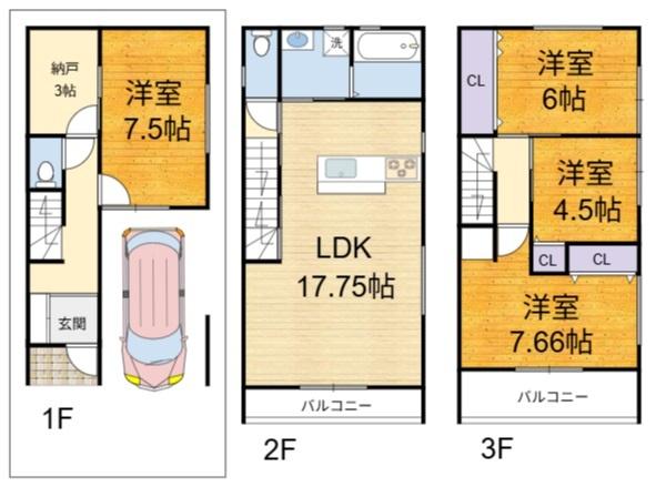 高槻市下田部町２丁目の新築一戸建