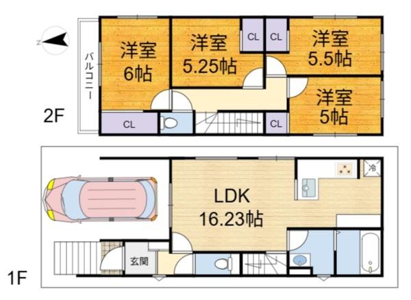 高槻市西冠１丁目の新築一戸建