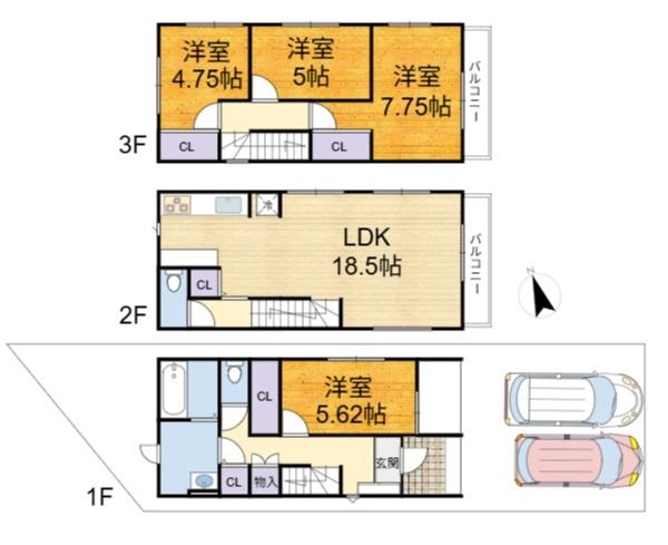 高槻市登町の新築一戸建