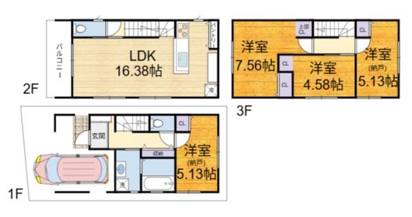 高槻市桜ケ丘北町の新築一戸建